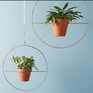 ANTHROPOLOGY- HANGING GEO PLANTER